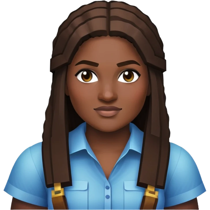Danielle Brooks as a Minecraft character emoji