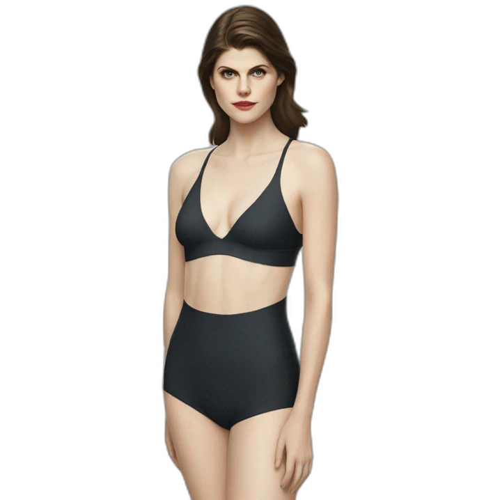 alexandra daddario in swim suit emoji