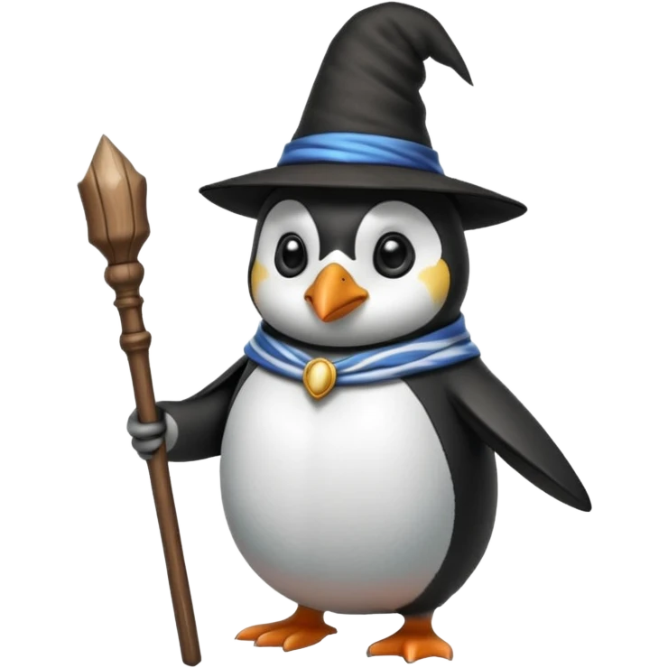 Penguin Wizard emoji