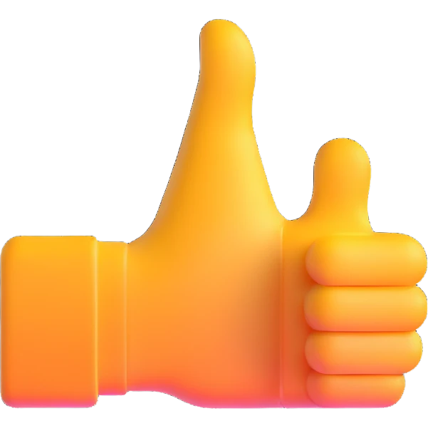 streaming video with thumbs up emoji