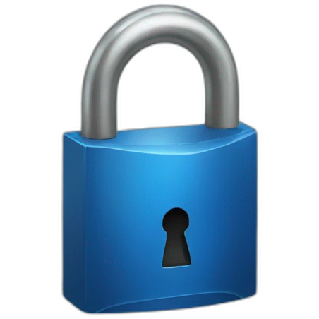 Blue lock emoji