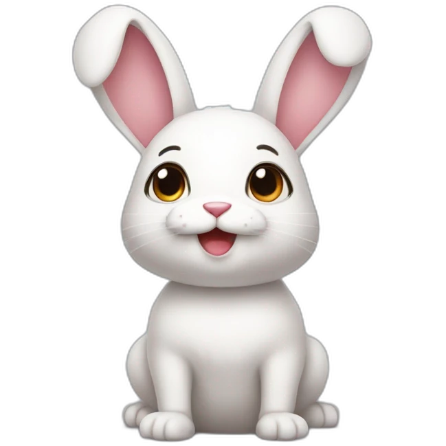 super cute rabit emoji