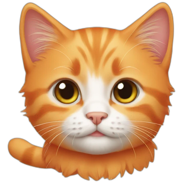 Orange kitten emoji