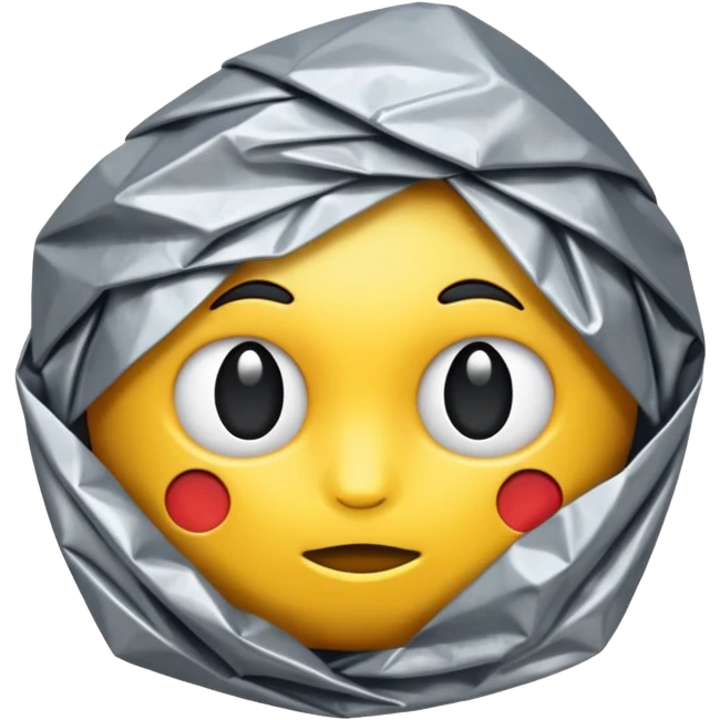 silver foil emoji