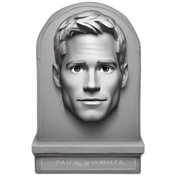 Gravestone paul walker 1973 - 2013 emoji