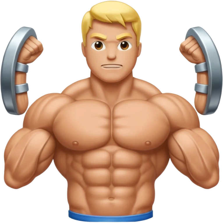 Un frigo americain avec des bras en mode gros muscles emoji