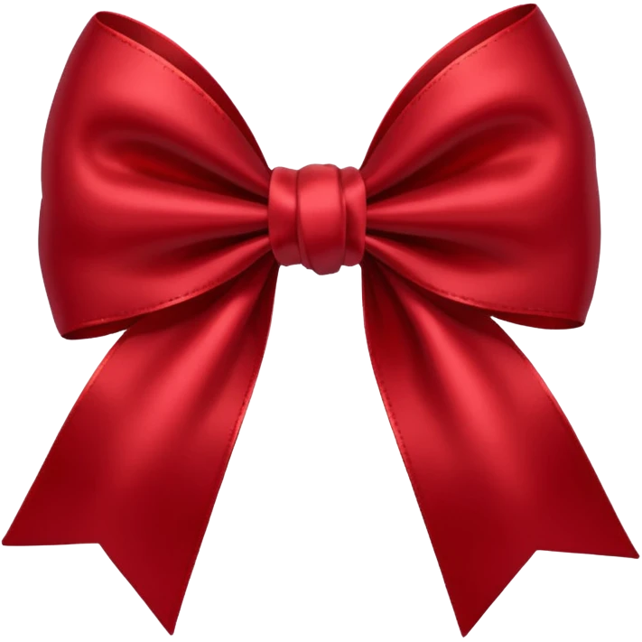 dark red bow emoji