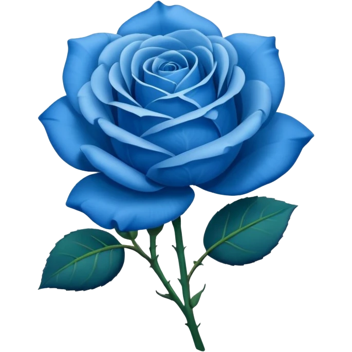 Emoji de una Rosa azul emoji
