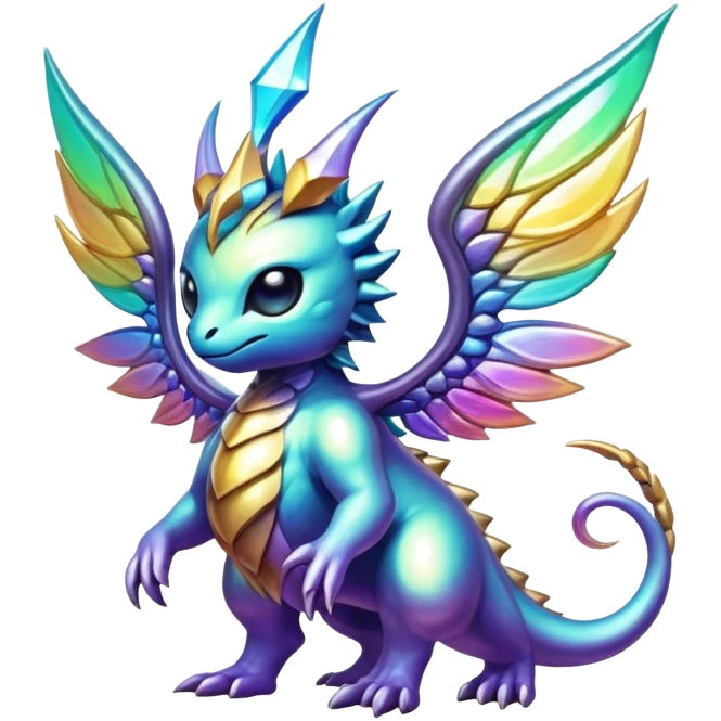 Epic divine complex detailed iridescent aesthetic-scenery-Fakémon-creature emoji
