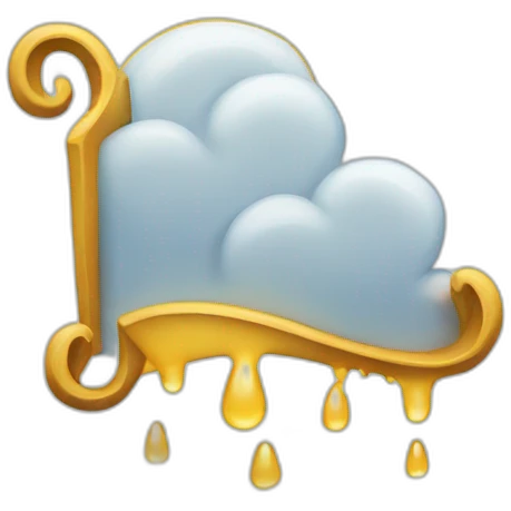 Raining letter N emoji