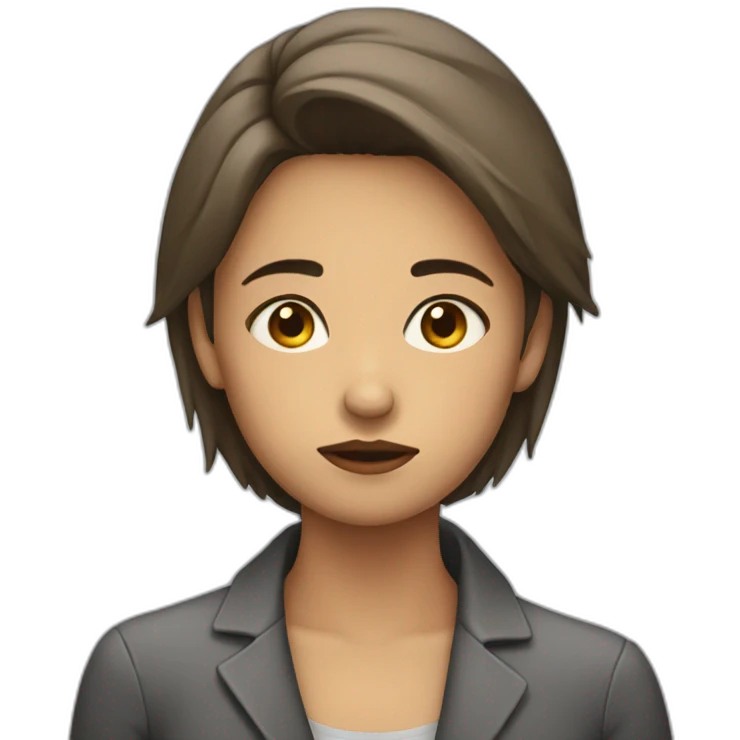 Femme triste emoji