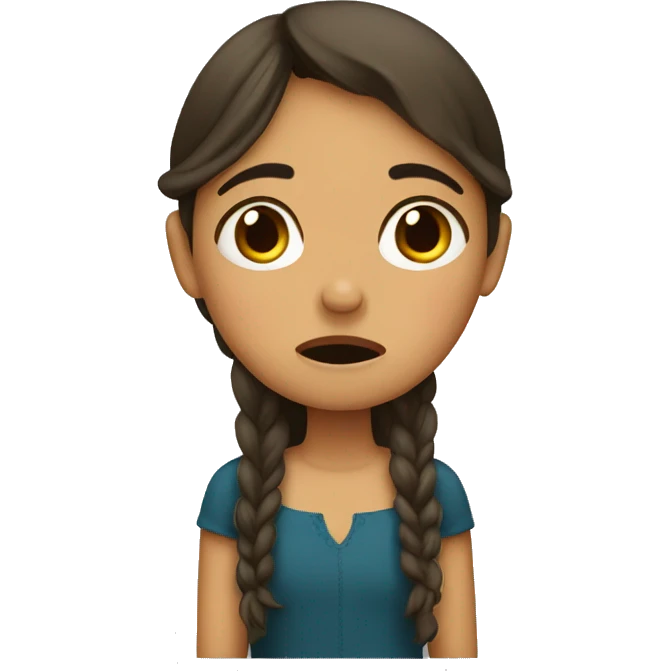 Spanish girl crying  emoji