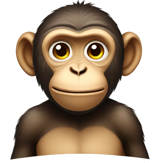 thinking face monkey emoji