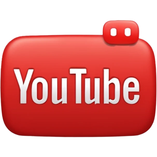 YouTube logo in text  emoji