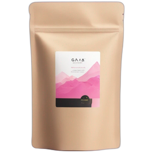 GAIA Beauté Supplements with pink and black packaging  emoji
