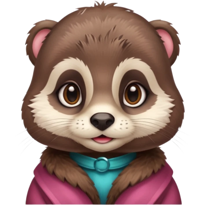 Cute coquette Otter emoji