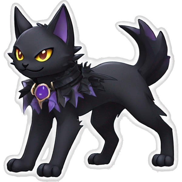 cool edgy evil beautiful pretty anthro godly legendary powerful colorful black shiny fantasy elegant nargacuga-bat-cat-Fakemon wearing a collar, techwear punk style, full body emoji
