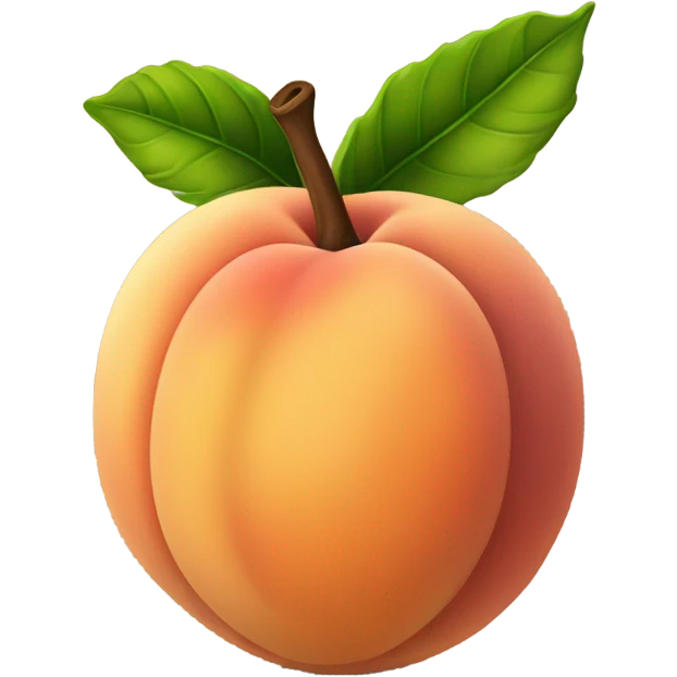 a peach that is the color brown  emoji