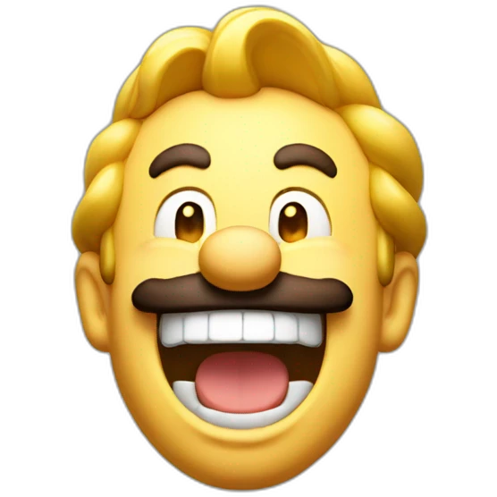 Mario laughing emoji