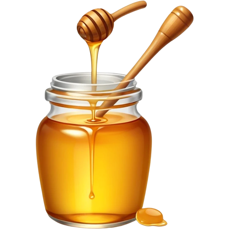 jar of golden honey with a dipper emoji