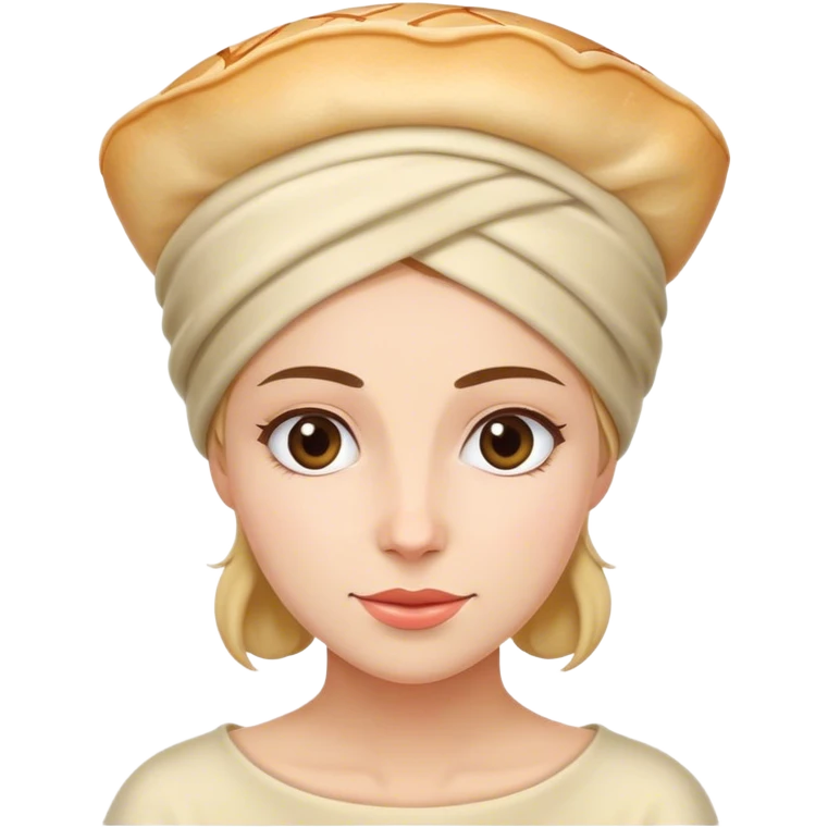 Crêpe tête de femme  emoji