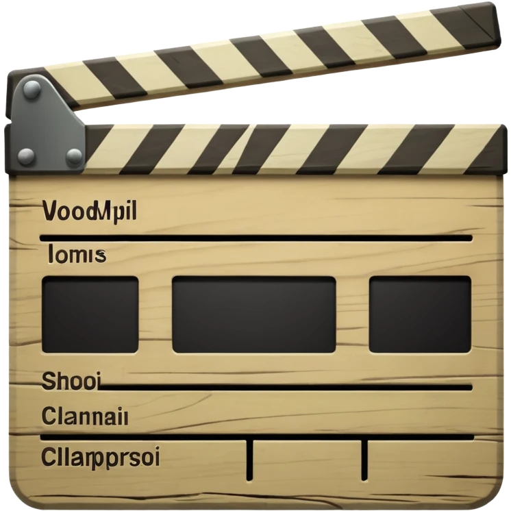 pale olive clapperboard emoji