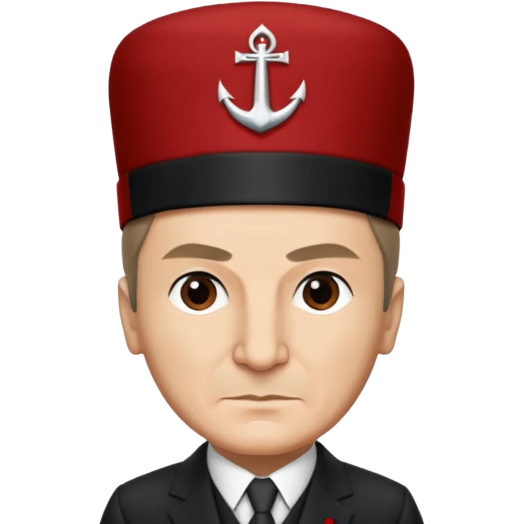 Atatürk kafasında şamkayla emoji