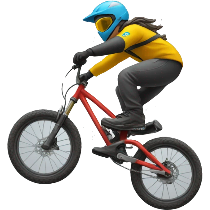 downhill bike jumping emoji