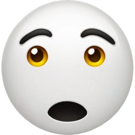 A point emoji with face and circle arounf one eye emoji