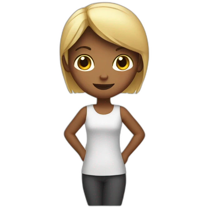 girl glexing arms emoji