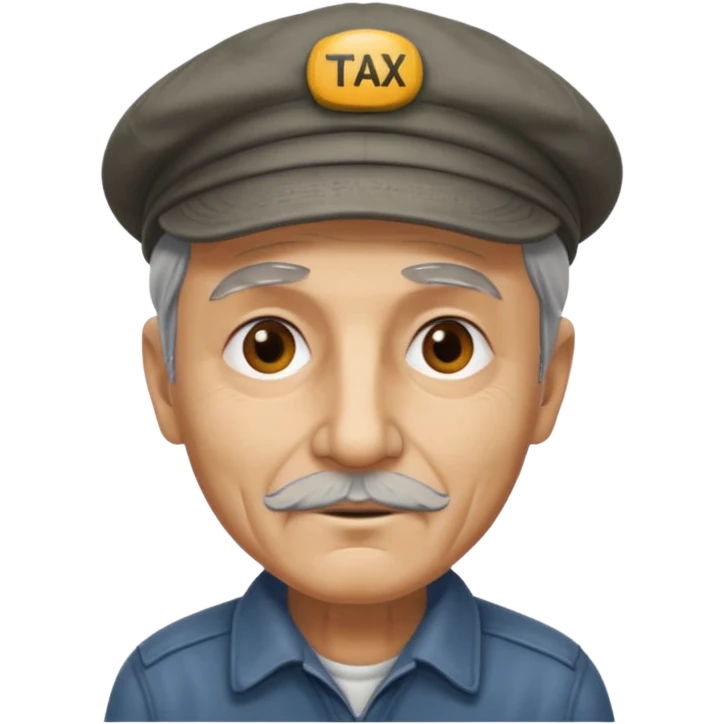old taxi driver emoji