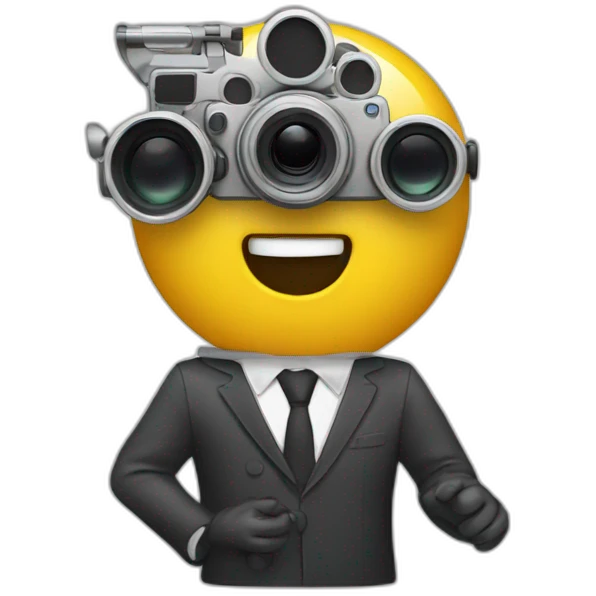 typical director with a movie camera emoji