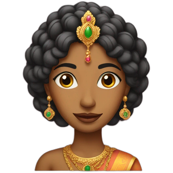 Indian queen emoji