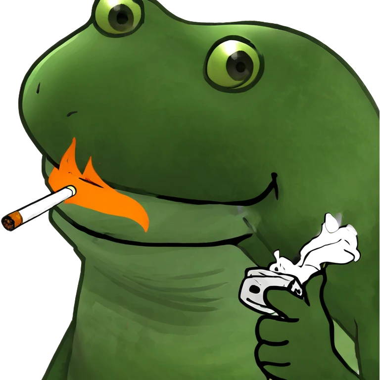 Emoji smoking emoji