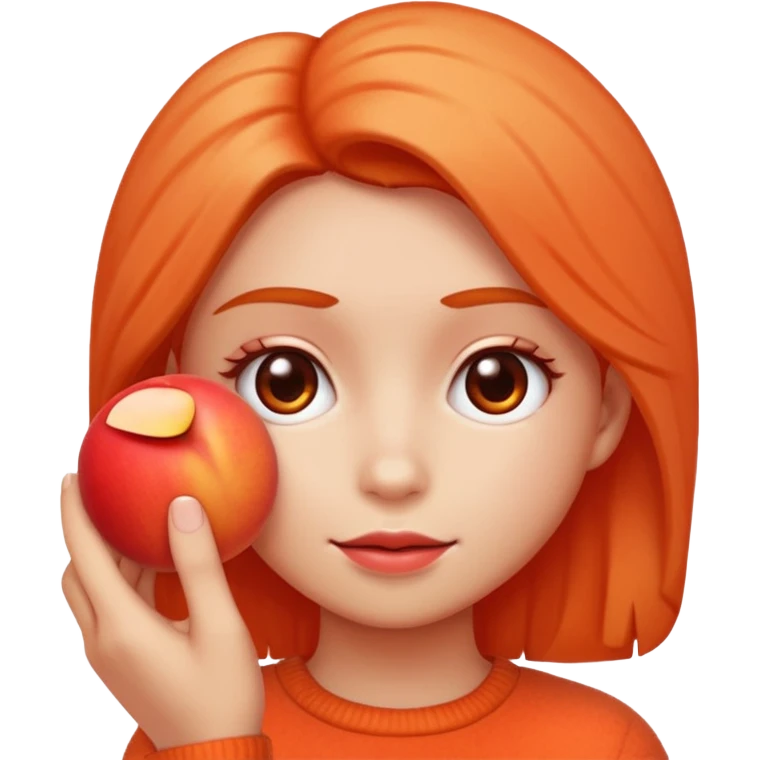 peach emoji and tap red emoji