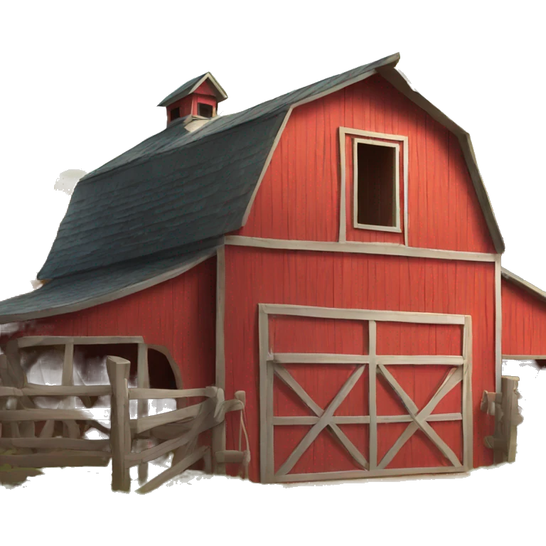 barn house emoji