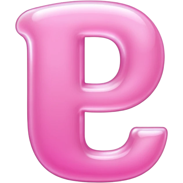 The Pink letter P 
 emoji