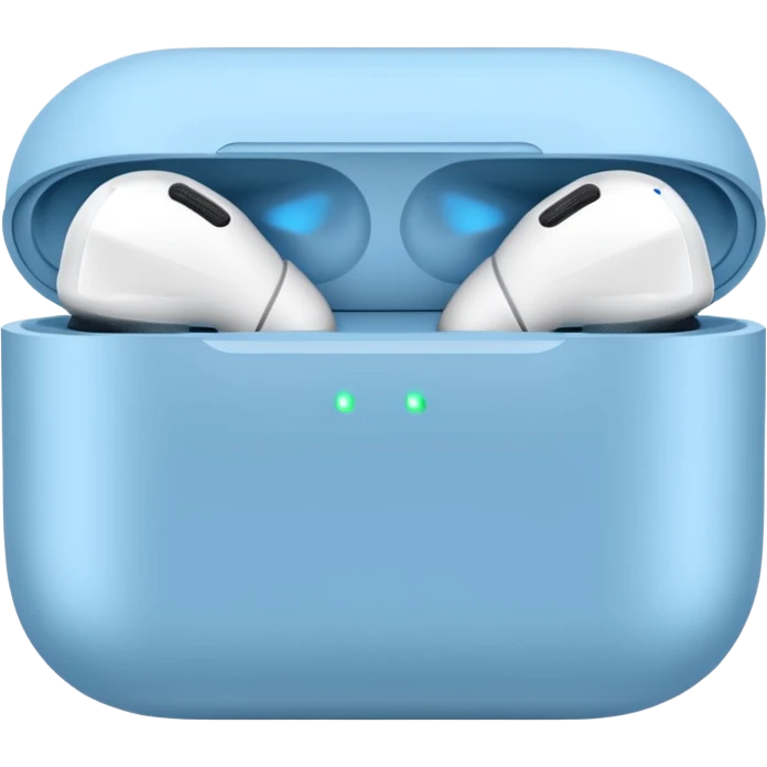 Airpods max light blue emoji