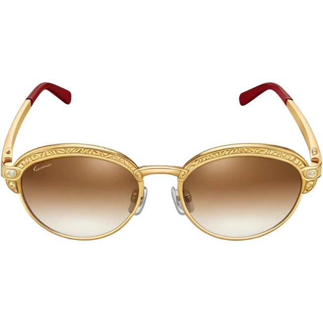 Cartier glasses, luxury eyewear emoji