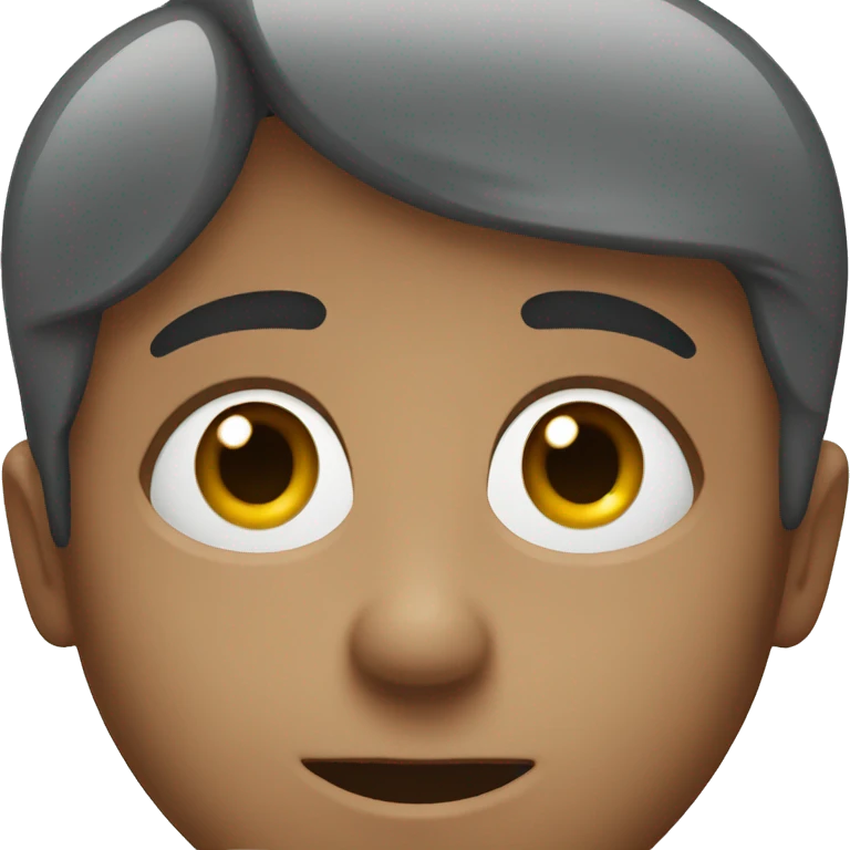 Face close to screen hello emoji