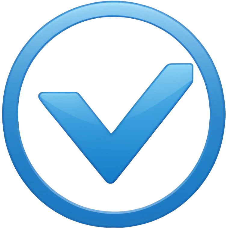 Verified check mark In blue circle emoji