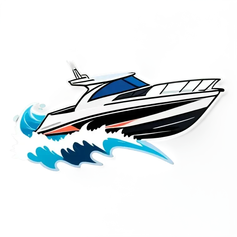 sport boat over wave emoji