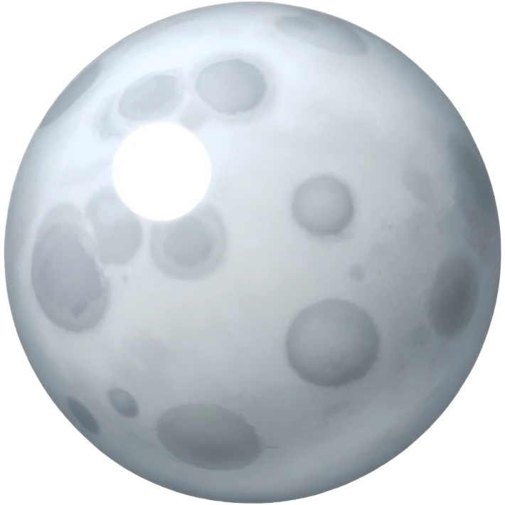 Venus planet emoji, pale grey sphere, gentle blurred haze, soft cloudy appearance, simple and round, no text emoji