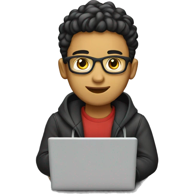 estudiante en laptop emoji