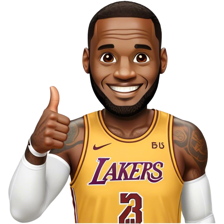 Lebron james thumbs up emoji