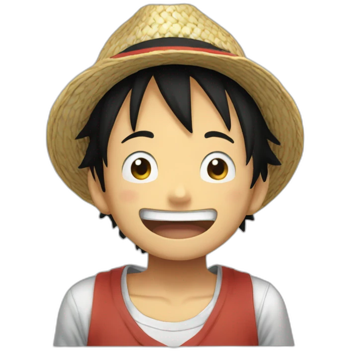 Kids luffy says « yo » emoji