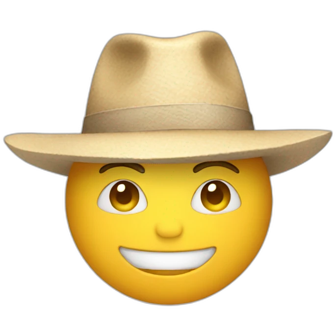 Chat avec chapeau emoji