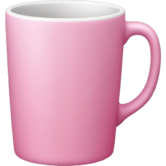 Pink mug without face emoji