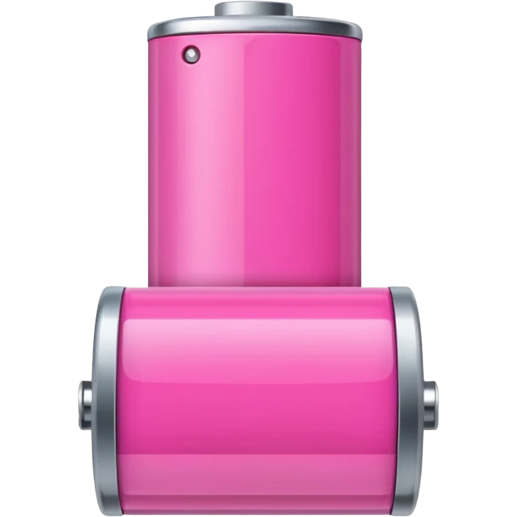 pink battery emoji