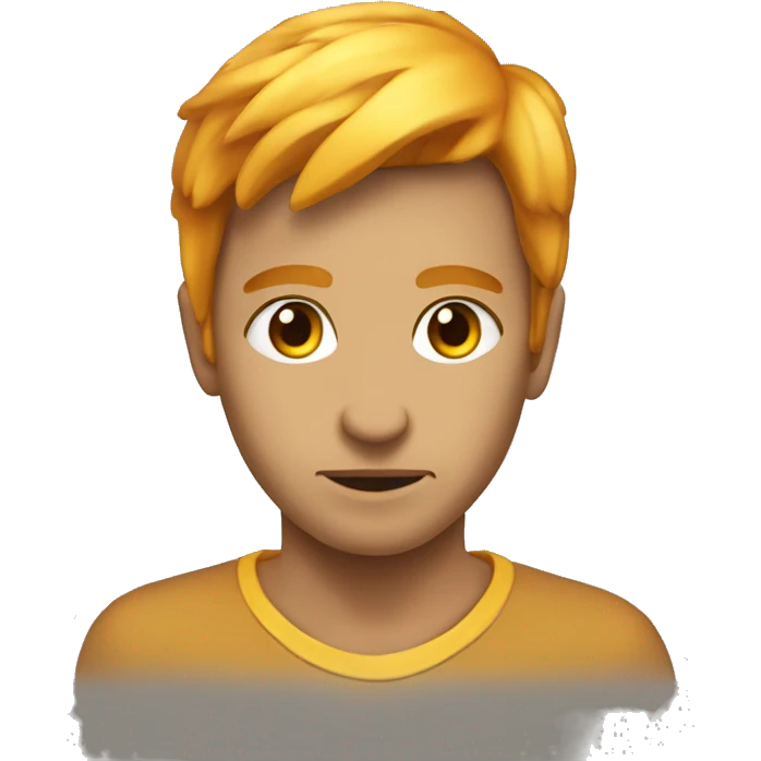 cabeza de un ave fénix humanizado sorprendido emoji